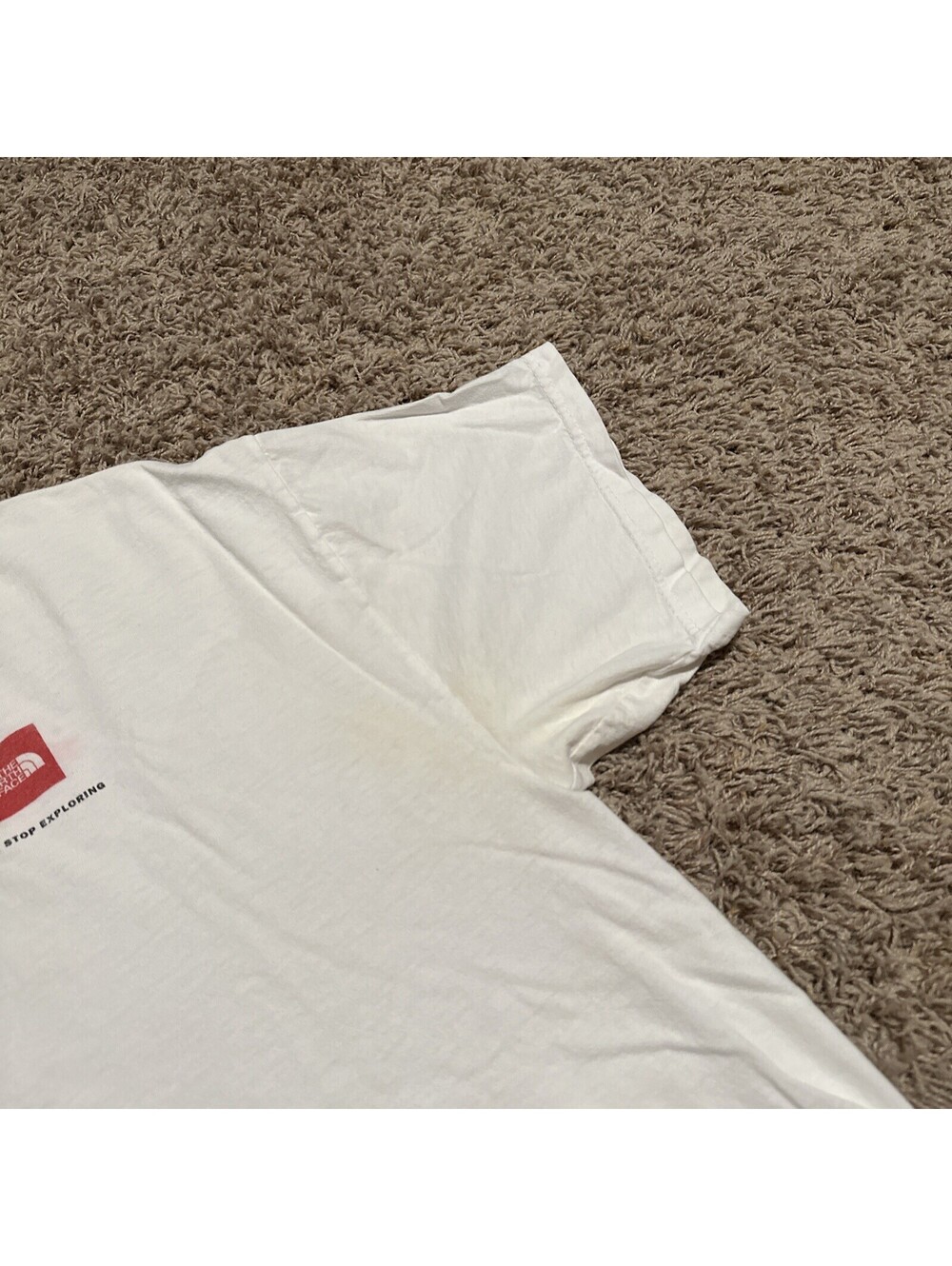 VINTAGE North Face T Shirt Large White Climbing Graphic Tee Kangshung Everest - Picture 5 of 16